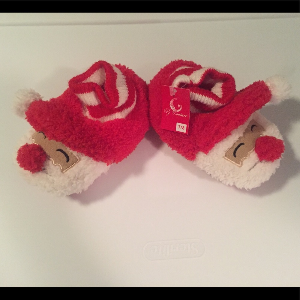 PJ Couture 7/8 santa christmas slipper